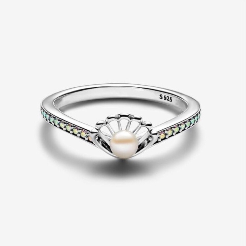 Sterling Silver Pearl Shell Ring